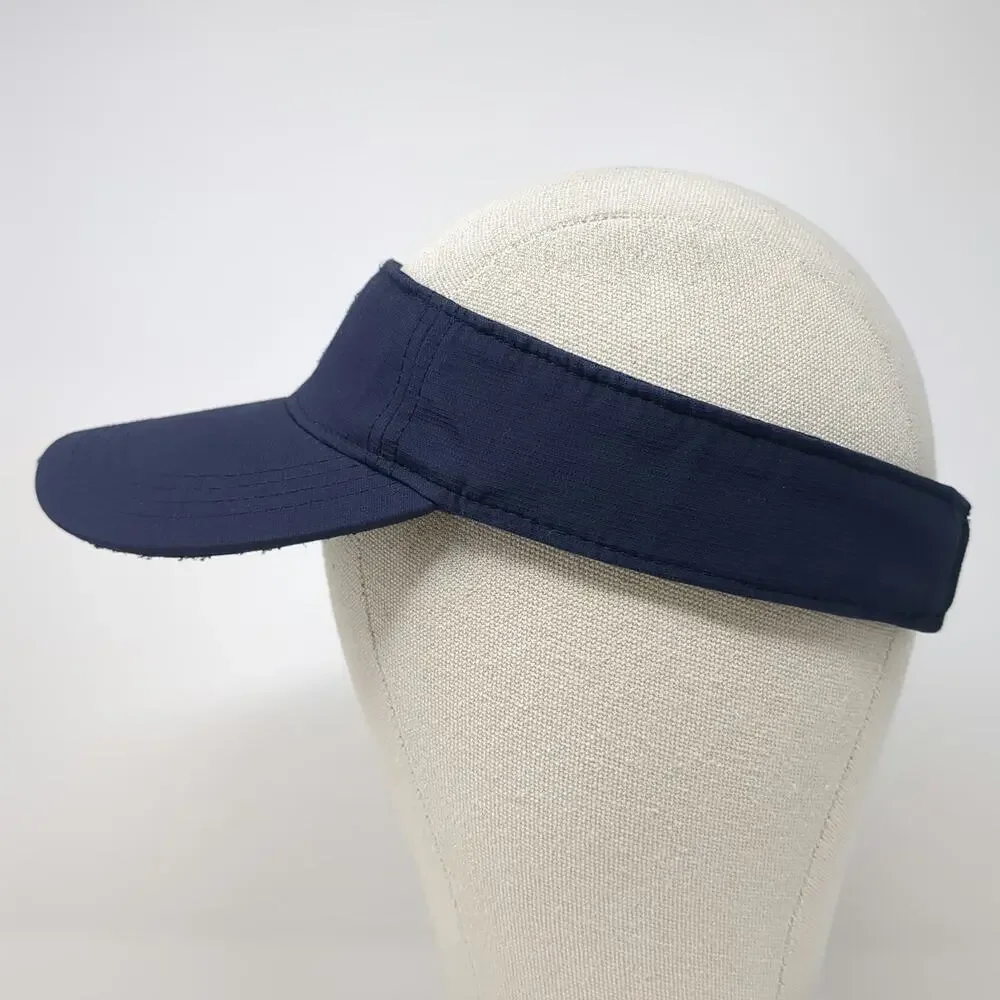 American Needle Visor Blue One Size Winged Foot Golf Clubs Embroidered Hat